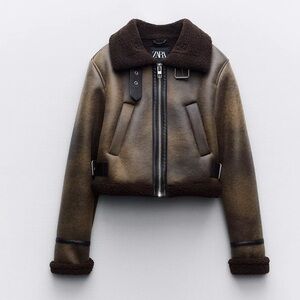 Zara Dark Brown Double faced Jacket